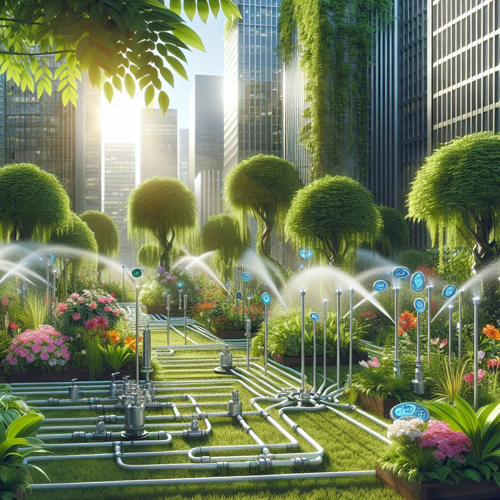 Sisteme inteligente de irigare automate pentru grădini urbane