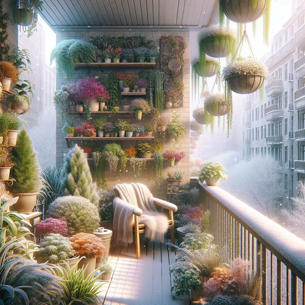 Transformă balconul în grădină urbană cu plante rezistente la iarnă rece